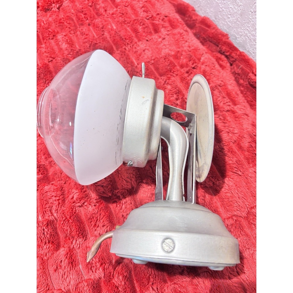 Humphrey 1950s Propane/Gas Wall Lamp Used In Off-Grid Cabins Trailers 9" Globe